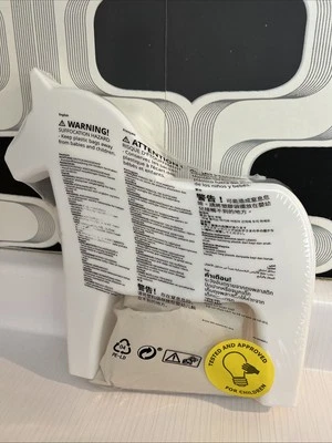 Ikea HÄSTHAGE Lámpara de Pared LED Niños, Caballo Dala - Blanco 10”x 10”x2” NUEVO/SELLADO Foto 1 de 2