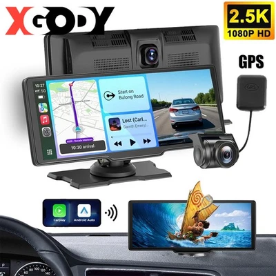 Dash Cam 10.26" 4K Portable Car Stereo Radio Wireless Apple Carplay&Android Auto - Image 1 of 4