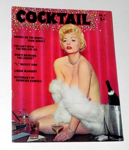 COCKTAIL Vol. 1 #3 1958 Vintage Pinup Men's Nudie Magazine RARE VF+ - Picture 1 of 5