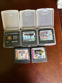 lot Cartridges x 5 for Sega Game Gear Sonic 2, VR Troopers, Columns, Baseball