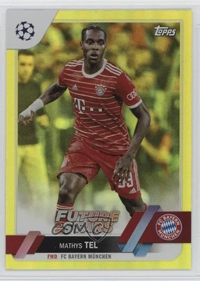 2022 Topps UEFA Club Competitions Future Stars Yellow Foil /299 Mathys Tel #197 - Image 1 of 2