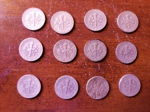 Roosevelt Silver Dimes Lot of 12. Various years! 90% Silver! - Picture 1 of 2