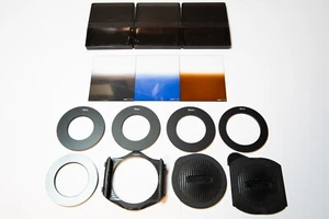 Cokin Filter System with 3x Graduated Filters and 5x lens size adapters. Unused - Picture 1 of 5