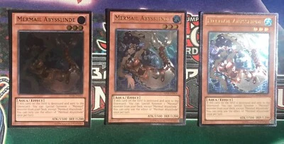 3x Mermail Abysslinde Ultimate Rare Unlimited NM ABYR-EN014 - Image 1 of 2