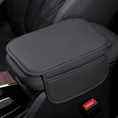 Car Armrest Cushion Support Cushion Arm Rest Box Pad with Both Side Storage Bag - Image 1 of 4