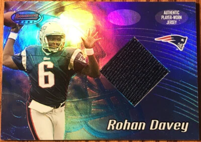 2002 Bowman’s Best Rookie Jersey Rohan Davey #101 New England Patriots - Image 1 of 2