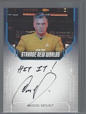 Star Trek Strange New Worlds Season 1 Anson Mount Inscription Autograph