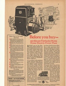 1926 Fairbanks Morse Home Electric Power Plant Advertisement Chicago, Illinois - Picture 1 of 1