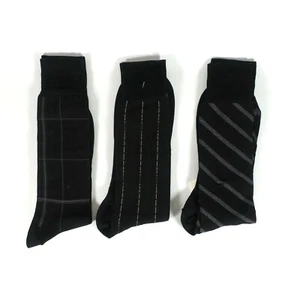 Nordstrom Mercerized Pima Cotton, Men's Dress Socks Size 9-12, Black (3) - Picture 1 of 10