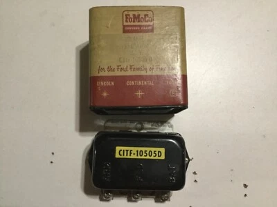 1956 - 1964 FORD PASSENGER & TRUCK 40 AMP VOLTAGE REGULATOR NOS FALCON - Image 1 of 4
