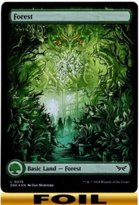 1x - FOREST - #276 - FOIL FULL ART - Duskmourn: House of Horror - NM MTG - Picture 1 of 1