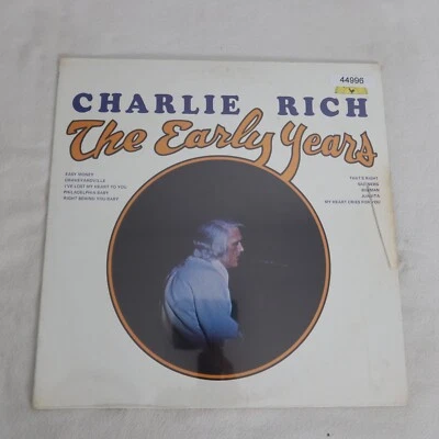NEW Charlie Rich The Early Years w/ Shrink LP Vinyl Record Album - Image 1 of 2