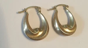 Vintage 10kt gold filled hoop earrings - Picture 1 of 6
