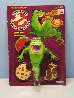 VTG 1986 Kenner The Real Ghostbusters Slimer Figure Sealed Original Purple Card - Image 1 of 4