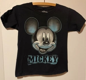 T-shirt Disney Topolino manica corta nera taglia small 5/6 grafica frontale - Foto 1 di 3