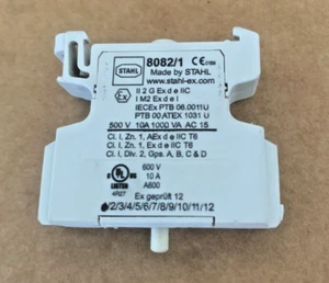 Stahl Consig Normally Closed Contact Element 500V 10a 8082/1 Mounting Rail - Bild 1 von 6