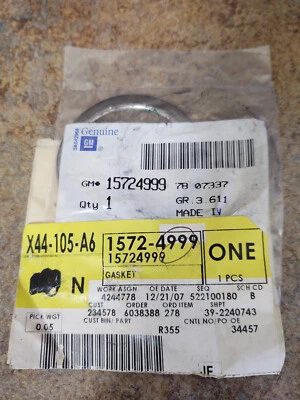 Junta de tubo colector de escape para Chevrolet S10 y GMC Sonoma NOS GM 15724999 Foto 1 de 2