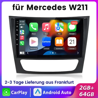 Android 13 Autoradio Für Mercedes Benz CLS E-Class W211 W219 GPS Navi DAB+ WiFi - Bild 1 von 4