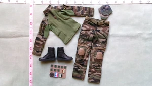 1/6 French Army Camouflage Fatigue Uniform Modern Style with Cap and Boots. - Picture 1 of 2