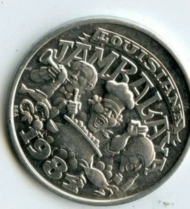 Mardi Gras Doubloon Krewe of Alla 1984 Aluminum - Picture 1 of 2