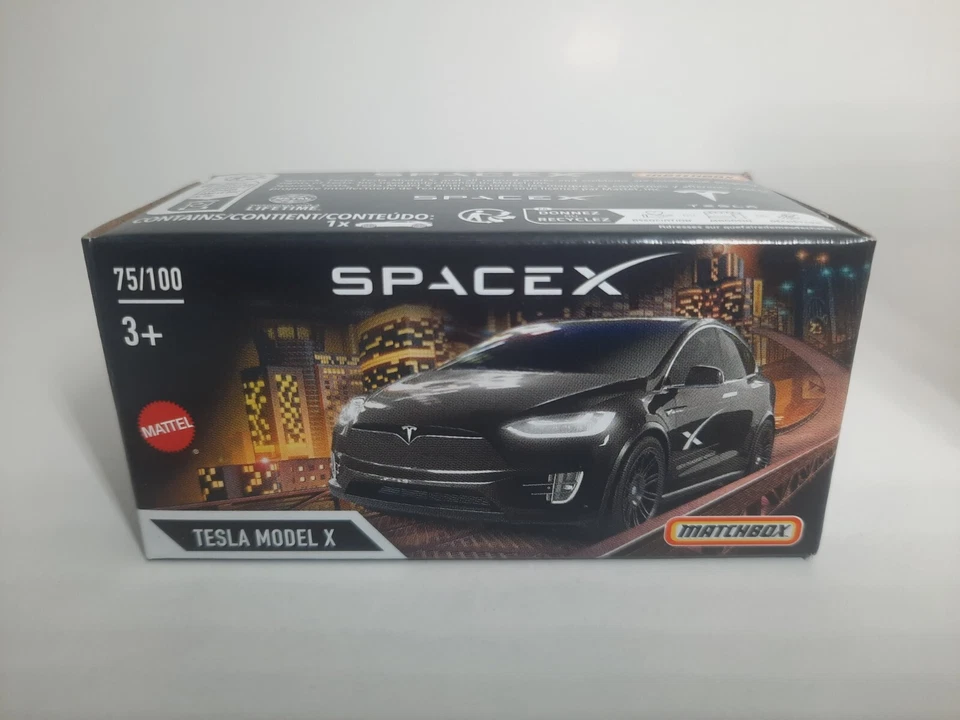 Matchbox 2024 Mattel Tesla Model X 75/100 Box Modellino 1/64 - Immagine 1 di 1
