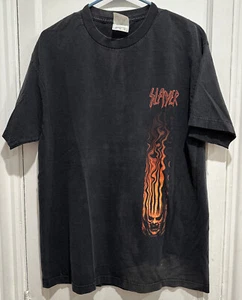 Camiseta Vintage Slayer Flame Demon Talla Grande (S15) - Imagen 1 de 6