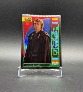 2024 Topps Chrome Star Wars Anakin Skywalker Galactic Gear Dathomir Red #/5 SSP - Picture 1 of 7