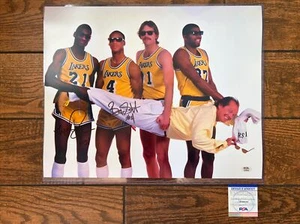 LA Lakers Byron Scott & Micheal Cooper Signed 16x20 Photo PSA Witnessed - Picture 1 of 6