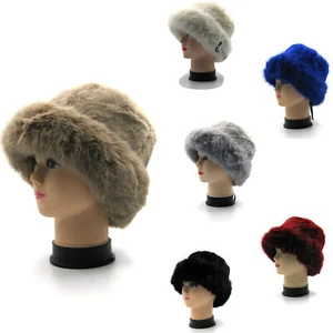 Boutique Mujer Dama Niña Invierno Piel Sintética Acogedor Sombrero Talla Única Ajustable - Imagen 1 de 41