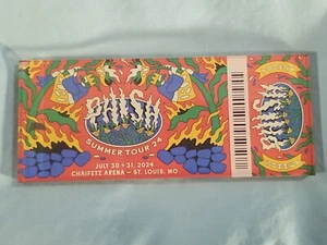 Phish Summer Tour Chaifetz Arena St. Louis Mo 7-30,31,-2024 Lucite Ticket Magnet - Picture 1 of 2