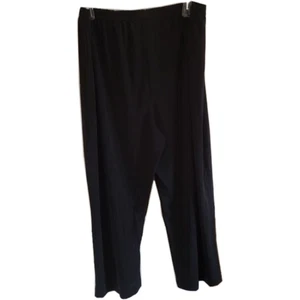 Victor Costa Occassions Übergröße 2X Pull On Kleid bequeme Hose tiefschwarz - Bild 1 von 4