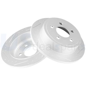 Rear Slotted Brake Rotors Fits 2003-2007 Jeep Liberty 2003-2005 2006 TJ - Bild 1 von 9