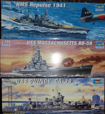 lot navire de guerre 1/700 Trumpeter - Photo 1/3