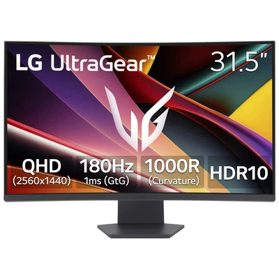 LG Electronics 32G60WA-B UltraGear 32-Inch QHD 1000R Curved Gaming Monitor,
