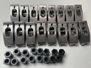 16 Chevrolet Aluminum Roller Rocker Arms SB Chevy 1.5 Ratio 3/8 - Picture 1 of 4
