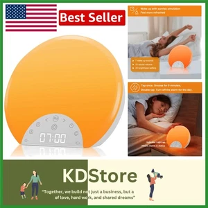 Natural Sunrise Wake-Up Light with Dual Alarms & Night Colors - Picture 1 of 9