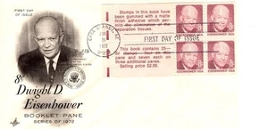 PANNELLO LIBRETTO 8 CENTESIMI DWIGHT D. EISENHOWER - 1972 - DC2657 - Foto 1 di 1