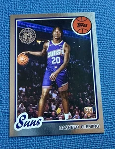 2025-26 Topps Rasheer Fleming 45th Anniversary Silver Foil (RC) Rookie #80BK-74 - Picture 1 of 2