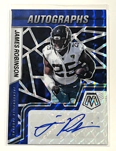 2022 James Robinson Mosaic BLUE AUTOGRAPHS /99 #AM-JR. Jacksonville Jaguars RB - Picture 1 of 7