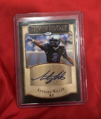 2018 SAGE HIT FOOTBALL ANTHONY MILLER RC PREMIUM PORTRAIT ROOKIE AUTO MEMPHIS - Image 1 of 2