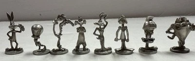 Lote de 8 figuras de peltre Looney Tunes Monopoly 1999 Foto 1 de 3