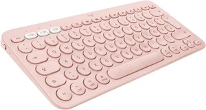 Logitech Tastatur K380 + Maus M196 - Deutsch - Bluetooth - Fb.: rosa - Bild 1 von 6