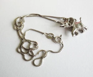 Kinder Schmuck, Anhänger Elefant + Kette Silber 925 - Bild 1 von 4
