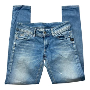 G-Star Jeans Hose Damen W31 L32 Blau Schrittlänge 82 cm Helle Waschung - Bild 1 von 9