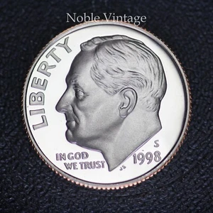 1998 S Proof Roosevelt Dime - From a Clad Proof Set - Picture 1 of 2