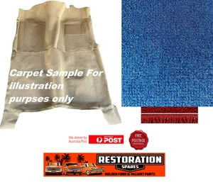 FORD LASER KA KB DARK BLUE PLUSH FRONT & REAR MOULDED CARPET 1981-1985 - Picture 1 of 3