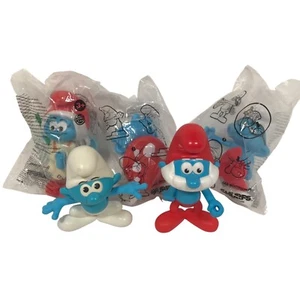 2016 Smurfs Lost Village Burger King Kids Meal Toys 3 Sealed 2 Open lot of 5 - Picture 1 of 14