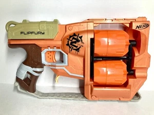 Nerf Zombie Strike Flip Fury Nerf Blaster Great Condition Tested And Working - Picture 1 of 6
