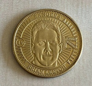 1997-98 Pinnacle Mint Collection Coins Brass Brian Leetch #19  🏒NHL HOF🏒