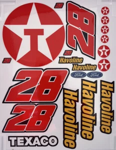 1/10 Scale R/C Racing Vinyl Decal/Sticker Sheet W/ Sponsor Stickers Havoline #28 - Picture 1 of 3